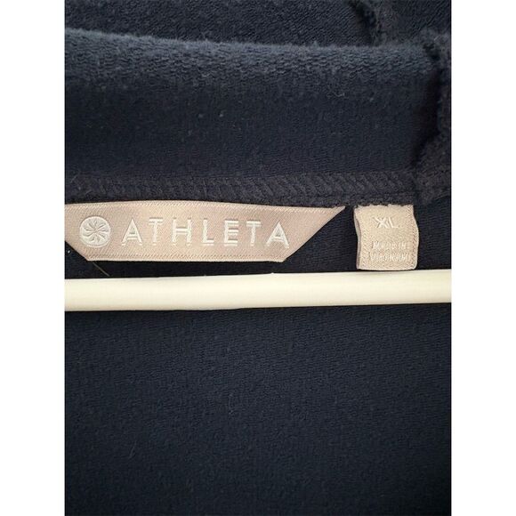Athleta Women's XL Blue Asymmetrical Zip Hoodie Jacket Casual - Picture 2 of 4